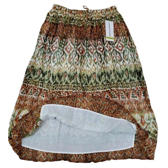 Alfred Dunner ~Woman Size 14~Multi Color Long Pleated Flare Skirt Lined NWT$54.0 - Picture 8 of 11